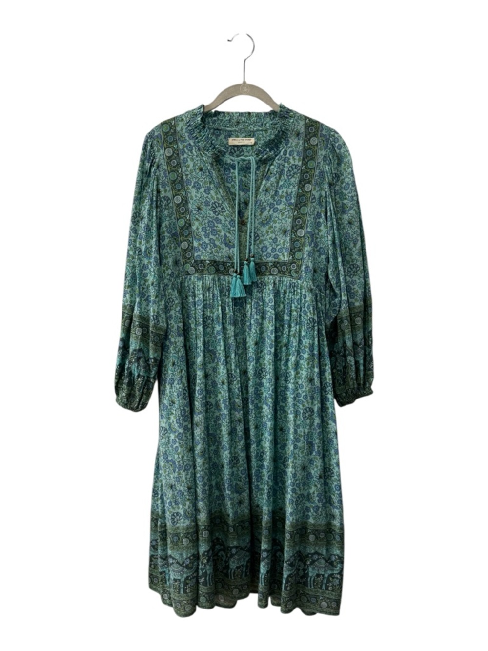 Spell & The Gypsy Collective Sundown Boho Floral Long Sleeve Midi Dress Sz XS - Picture 4 of 15